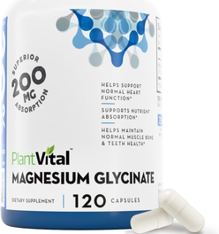 Magnesium Glycinate 200mg - Supports Restful Sleep, Muscle & Nerve Function, Normal Heart & Bone Health