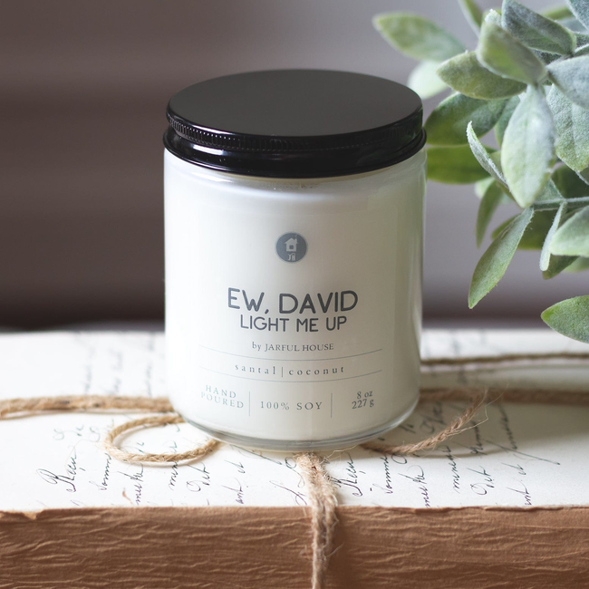 Soy Candle Ew David, Light Me Up Funny Gag Gift-gallery-28265919742022