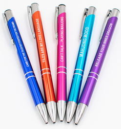 MAHJONG PEN SET  |  5 Colorful Pens with Funny Mahjong Sayings
