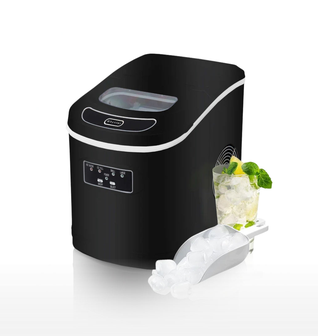 Whynter IMC‑270MB Portable Ice Maker - 27 lb, Metallic Black, Bullet‑Ice Cubes