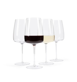Tall Pour Crystalline Wine Glasses (4-Piece Set)