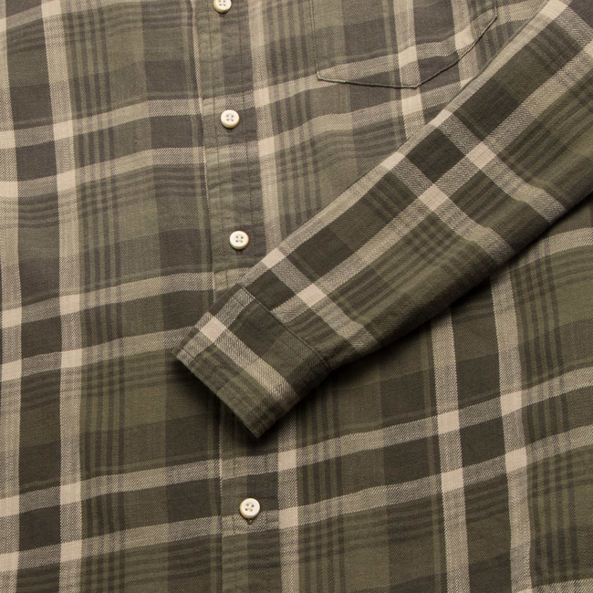 Brian Ombre Plaid Shirt - Green Combo-gallery-44084211581186