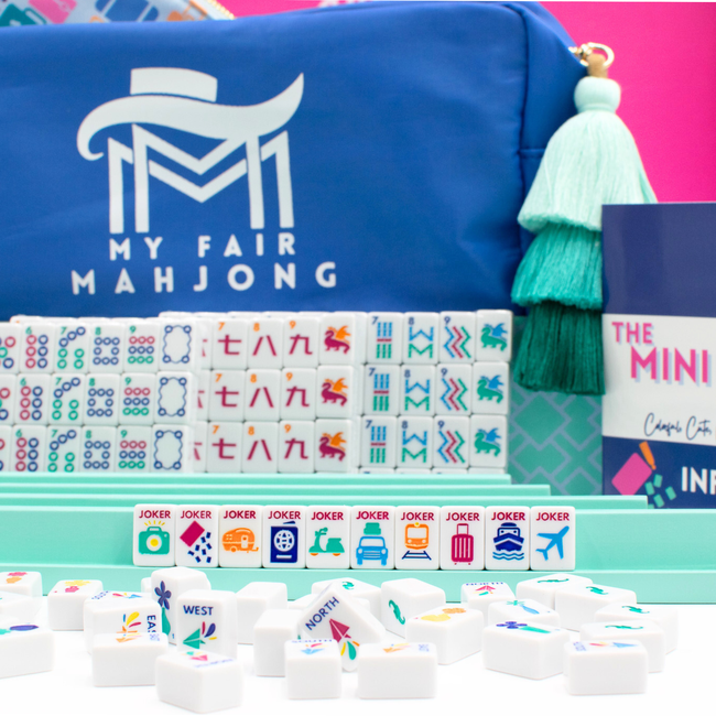 MINI TRAVEL MAHJONG | Mini Anywhere Series | White-gallery-50432627278135