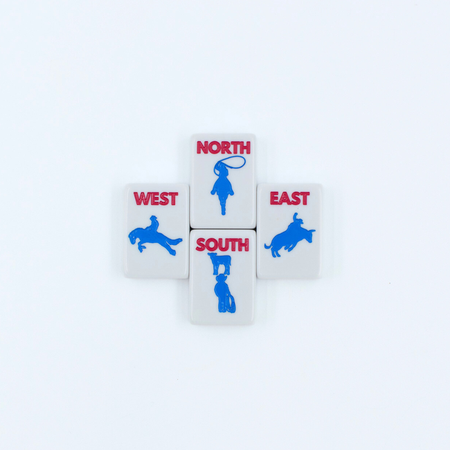 THE TEXAS SERIES | Mahjong with Lone Star Flair | Mesquite White Tile-gallery-50981888885047