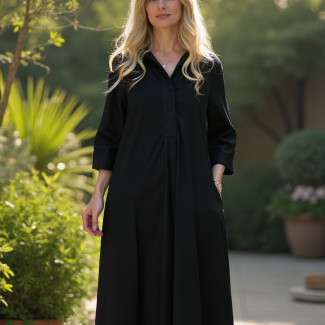 Weekender Caftan Dress - Midnight-gallery-48453852496160
