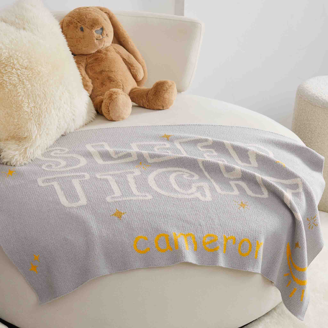 Baby Sleep Tight Personalized Blanket-gallery-47084073681187