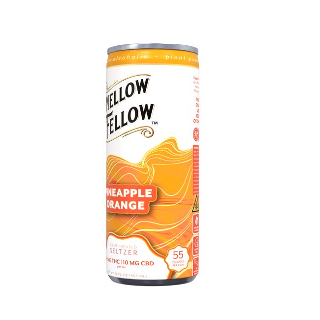 Delta 9 THC + CBD Seltzer Beverage 20MG - Pineapple Orange 4 Pack-gallery-38138956579022
