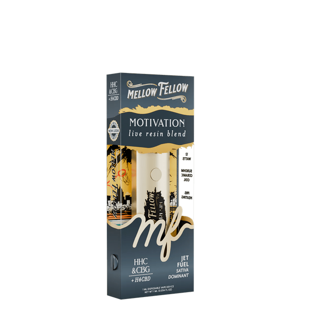 Motivation Blend - Live Resin 1ml Disposable Vape - Jet Fuel (Sativa Dominant)-gallery-37327695741134