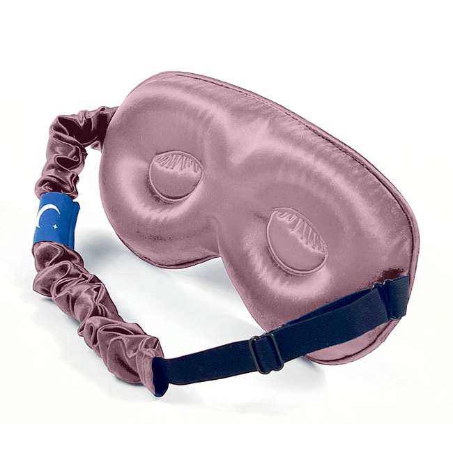 Sia Silk® Sleep Mask with extra deep eye cups for long lashes - Dusty Rose-gallery-41923394273537