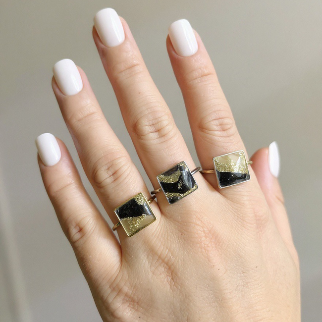 black Marbled Rings-gallery-44251245379842
