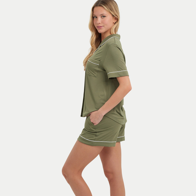 Short Sleeve Bamboo Pajama Set-gallery-41445691523312