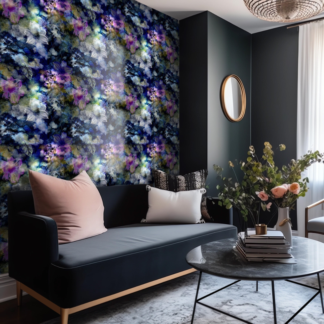 Peel and Stick Wallpaper - Bryony Storm / Noir-gallery-30830785790065