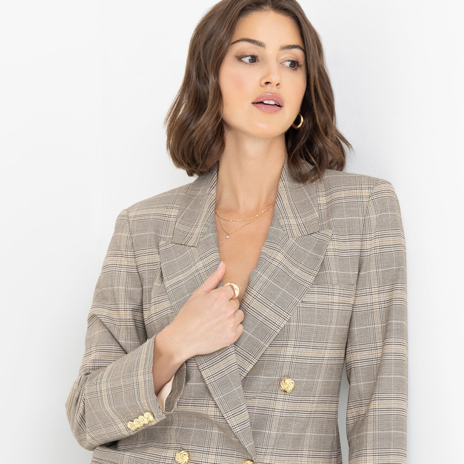 Maverick Plaid Blazer-gallery-44657797464314