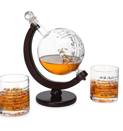 Attorney Whiskey Decanter Set - 850ml with 2 Glasses