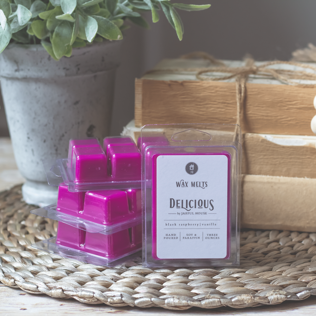 Delicious Wax Melts - Black Raspberry & Vanilla Clamshell Wax Melts-gallery-28151952605254