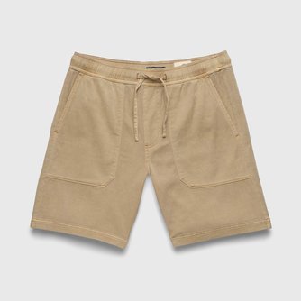 Tyler Washed Utility Short - Chinchilla