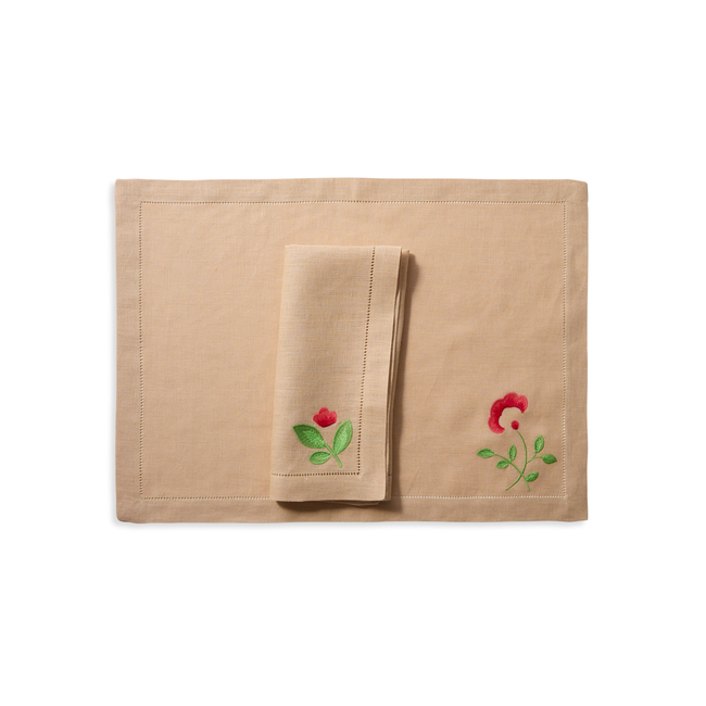 Blossom Sand Placemat (Set of 4)-gallery-47755218157849
