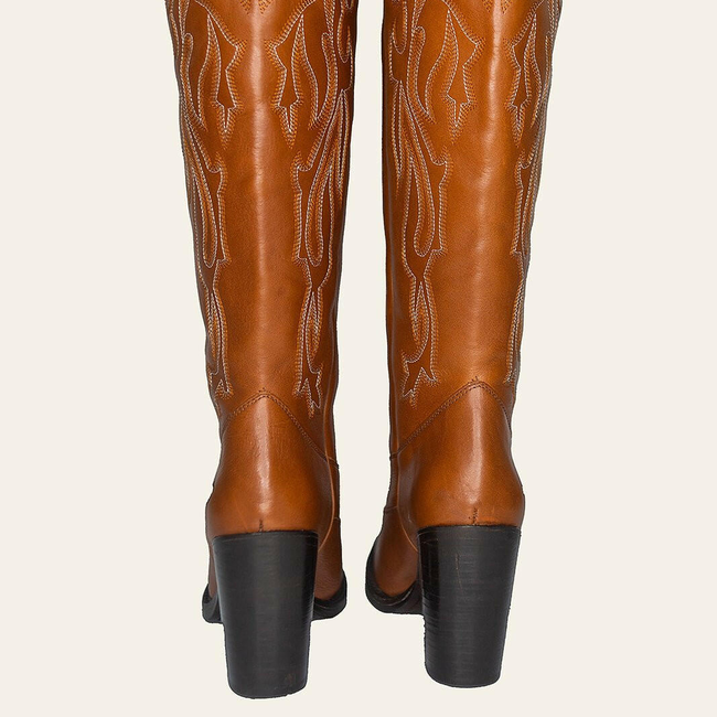 Savannah Brown Wide Calf Boots-gallery-38281991422176
