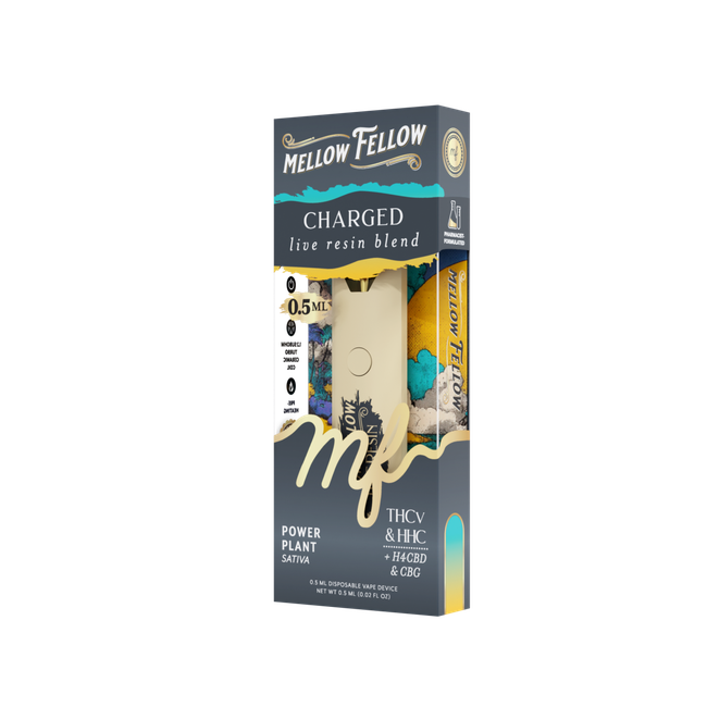 Charged Blend 0.5ml Live Resin Disposable Vape - Power Plant (Sativa)-gallery-38017447362766