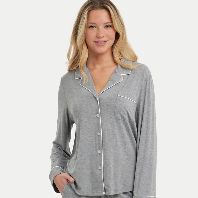 Long Sleeve Bamboo Pajama Set-gallery-41445326749936