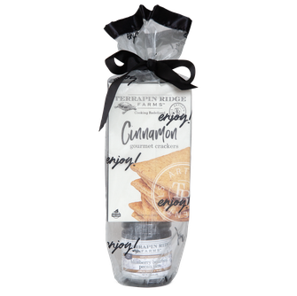 Everyday Grab and Go Giftset with Blueberry Bourbon Pecan Jam and Cinnamon Crackers