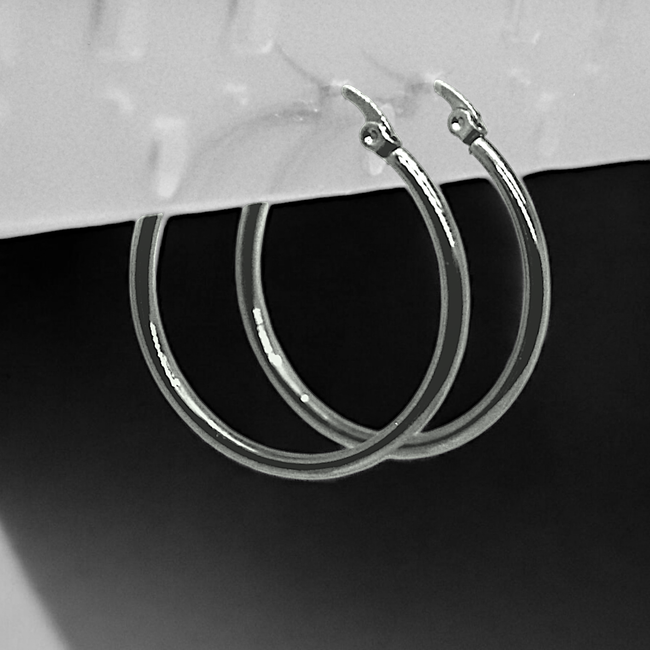 Reaction Hoop Earrings-gallery-42619847901434