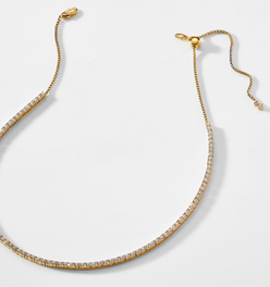 LOVE ALL ADJUSTABLE TENNIS NECKLACE