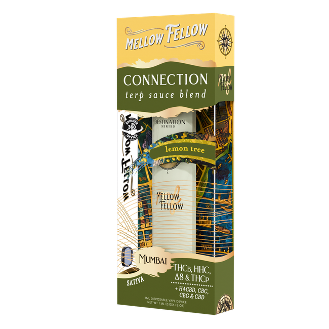 Connection Blend - Mumbai - Terp Sauce 1ml Disposable Vape - Lemon Tree (Sativa)-gallery-36763925348558