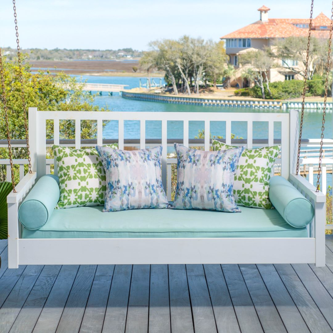 Mosaic Green 22x22 Outdoor Pillow-gallery-39548229452024