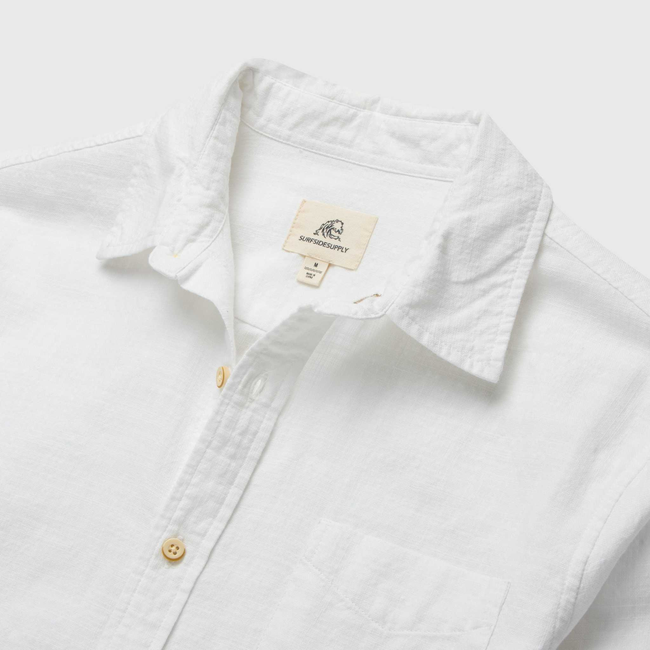 Brian Slub Shirt - White-gallery-42414067089666