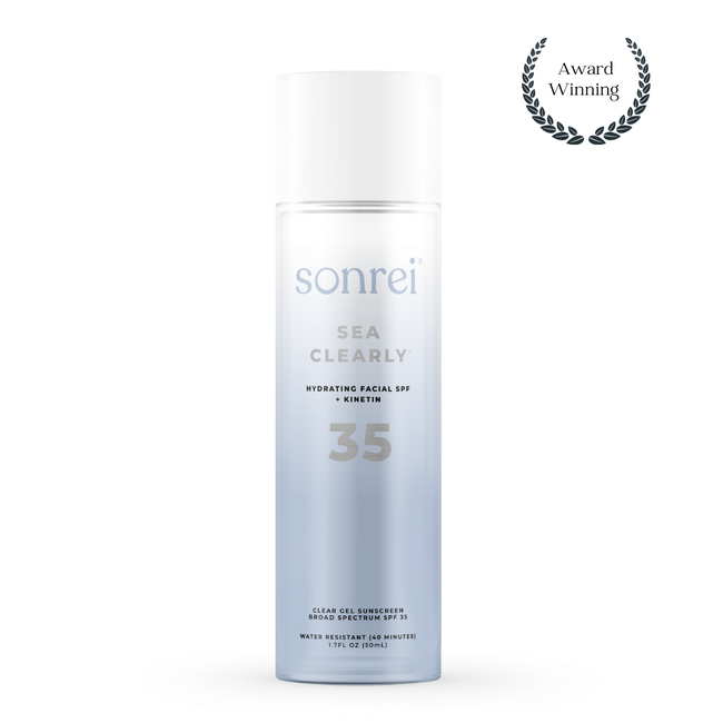 Sea Clearly® Hydrating SPF 35+ Growth Factor Clear Face Sunscreen Gel/Primer-gallery-41634136555815