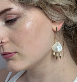 Shell Spike Dangle