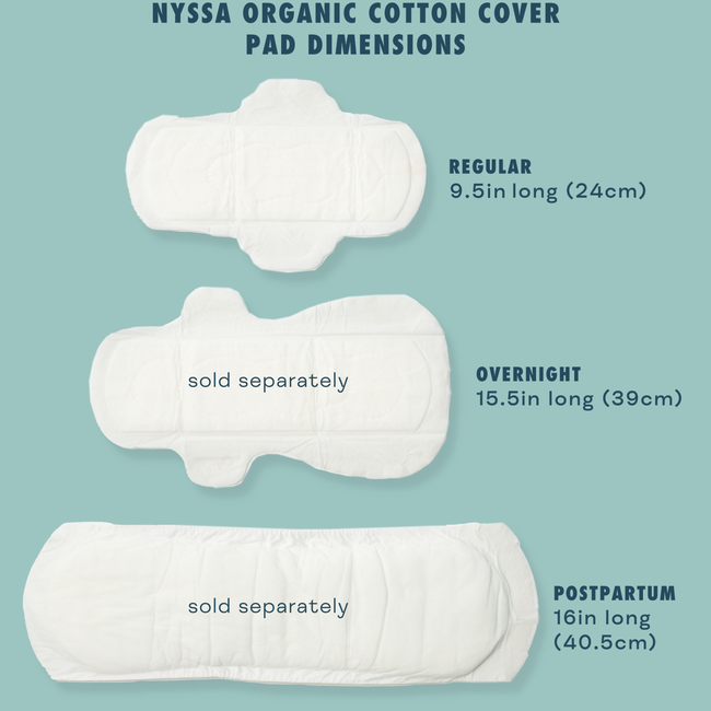 Organic Cotton Cover Menstrual Pads, Regular Absorbency-gallery-0