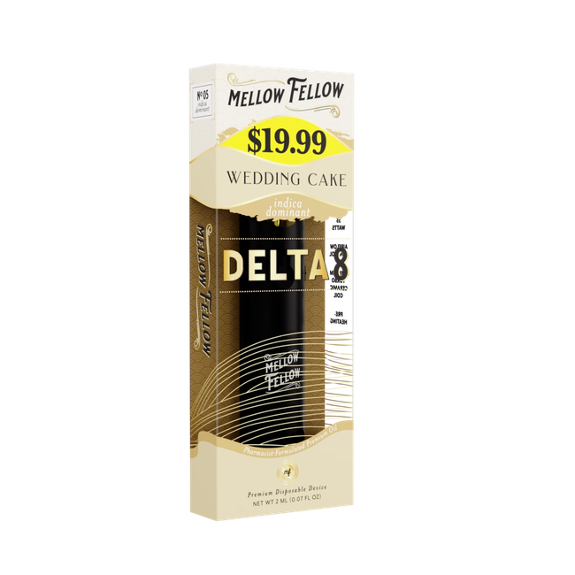 Delta 8 Premium 2ML Disposable Vape - Wedding Cake (Indica)-gallery-39182590673102