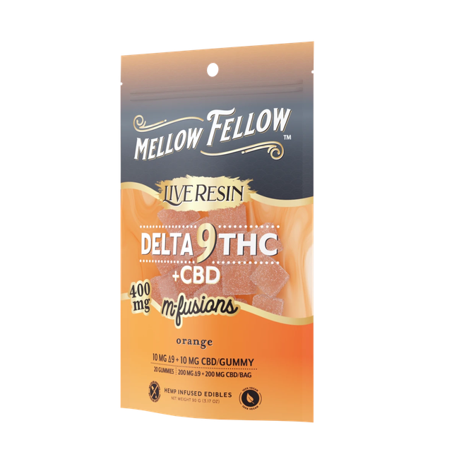 Delta 9 Live Resin Edibles 400mg - Orange-gallery-38665648636110