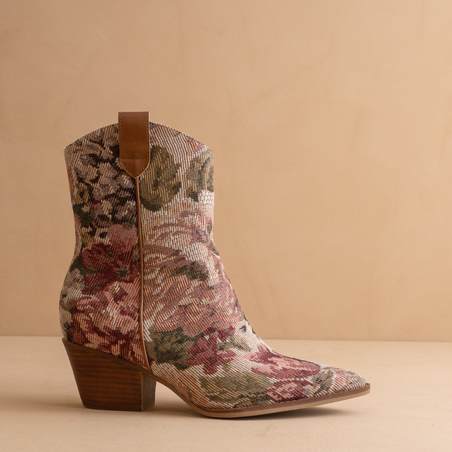 The Karina | Mauve Tapestry Bootie-gallery-38968702795953