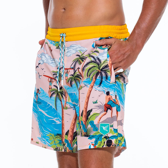Mens Designer Board Shorts | Island Original Print-gallery-37537966194845