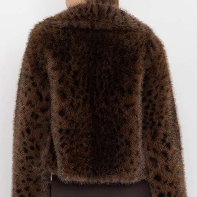 Lexy Leopard Faux Fur Jacket-gallery-44926592745722