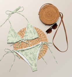 Courtroom Botanica recycled string bikini