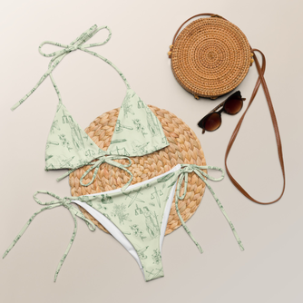 Courtroom Botanica recycled string bikini