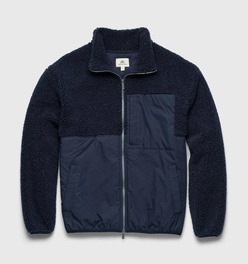 Steve Sherpa Jacket - Navy Blazer