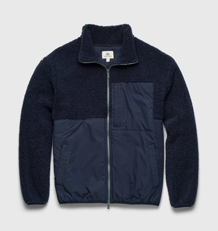 Steve Sherpa Jacket - Navy Blazer