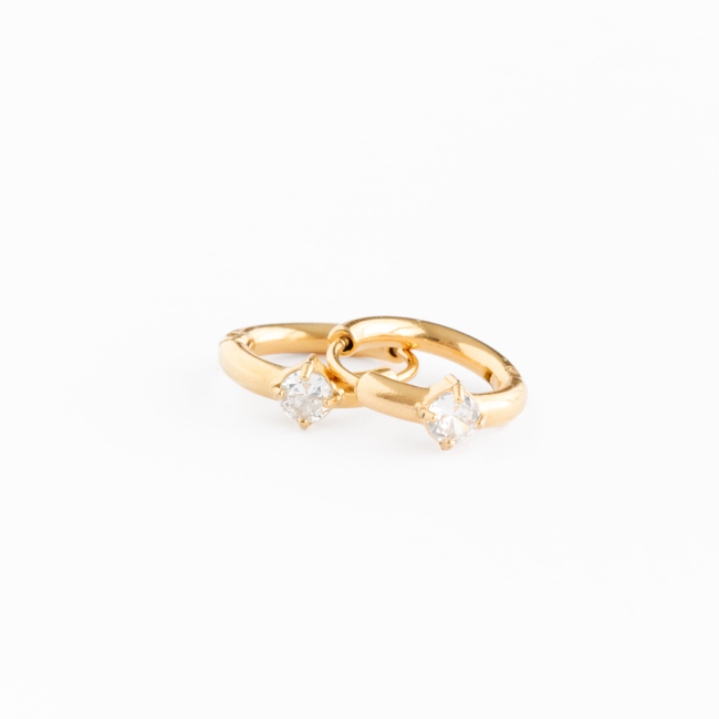 Single Diamond Hoop-gallery-36009907421358