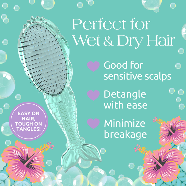 Mermaid Detangling Hair Brush-gallery-36750610366670