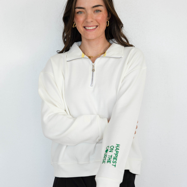 Happiest on the Course™ Quarter Zip Golf Sweatshirt-gallery-38935914086560