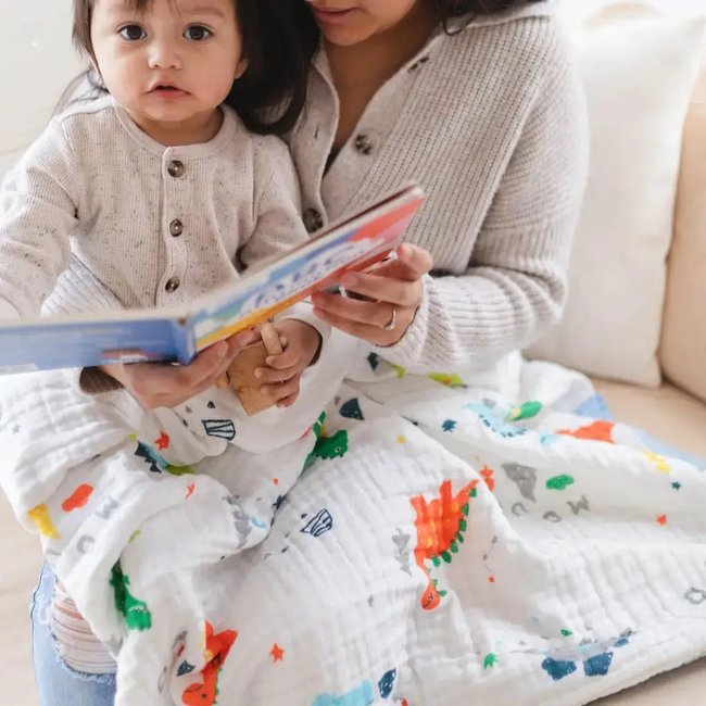 Dino Dreams Blanket + Dino Dreams Pajamas Bundle-gallery-44254833279209