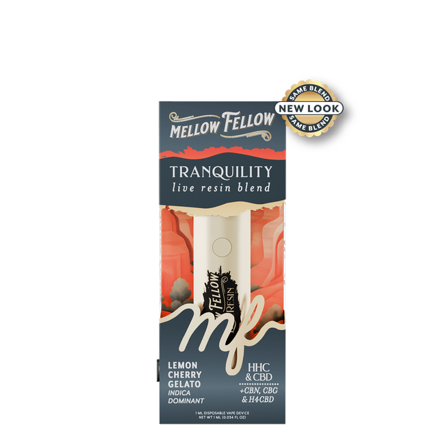 Tranquility Blend - Live Resin 1ml Disposable Vape - Lemon Cherry Gelato (Indica Dominant)-gallery-36987865465038