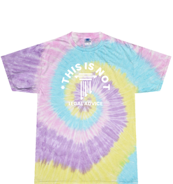 This is not legal advice Youth Jelly Bean Tie Dye T Shirt