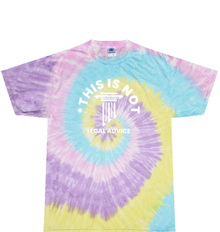 This is not legal advice Youth Jelly Bean Tie Dye T Shirt