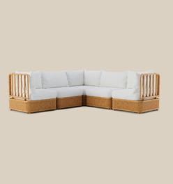 Natura Sectional - Five Seat Corner-Shape - Pearl